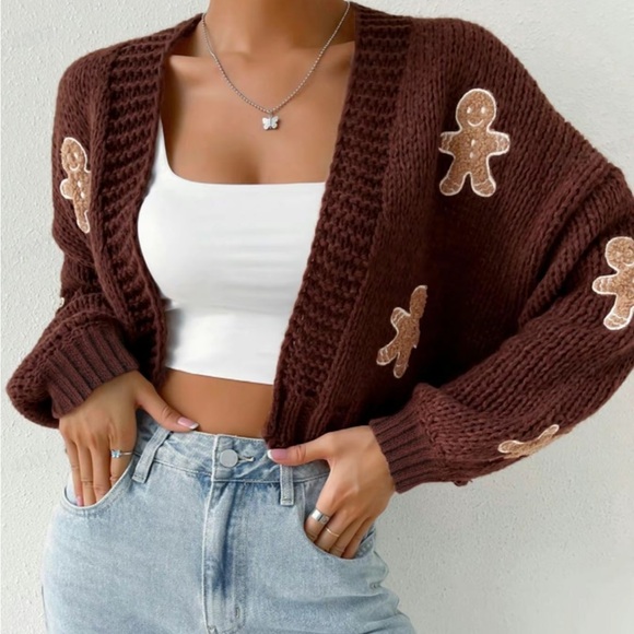 COPY - Gingerbread cardigan - Picture 2 of 5